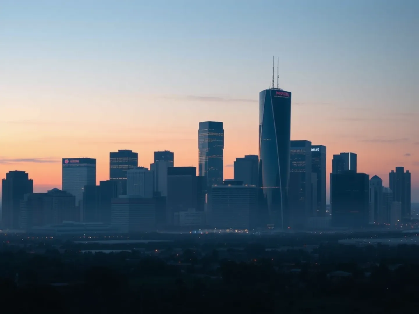 Houston skyline illustration